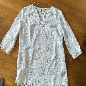 H&M 100% Cotton Embroidered Dress